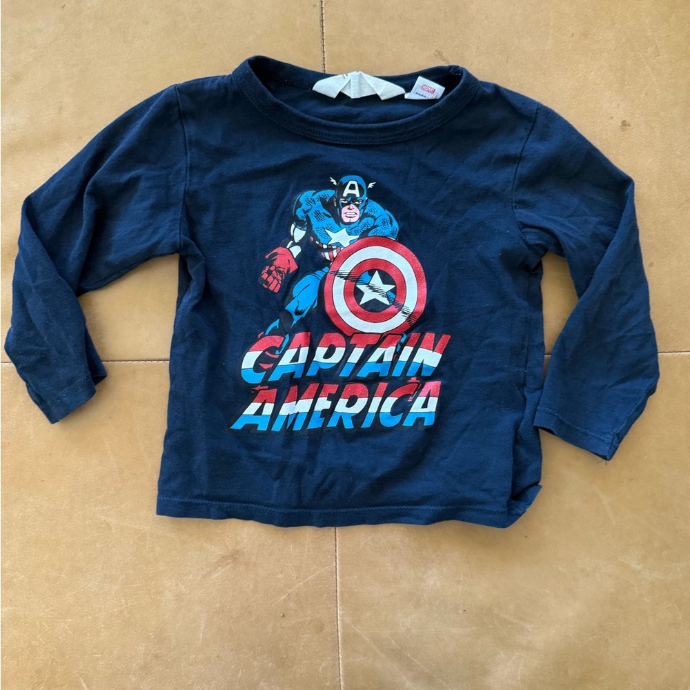 H&M Captain America Top 2T